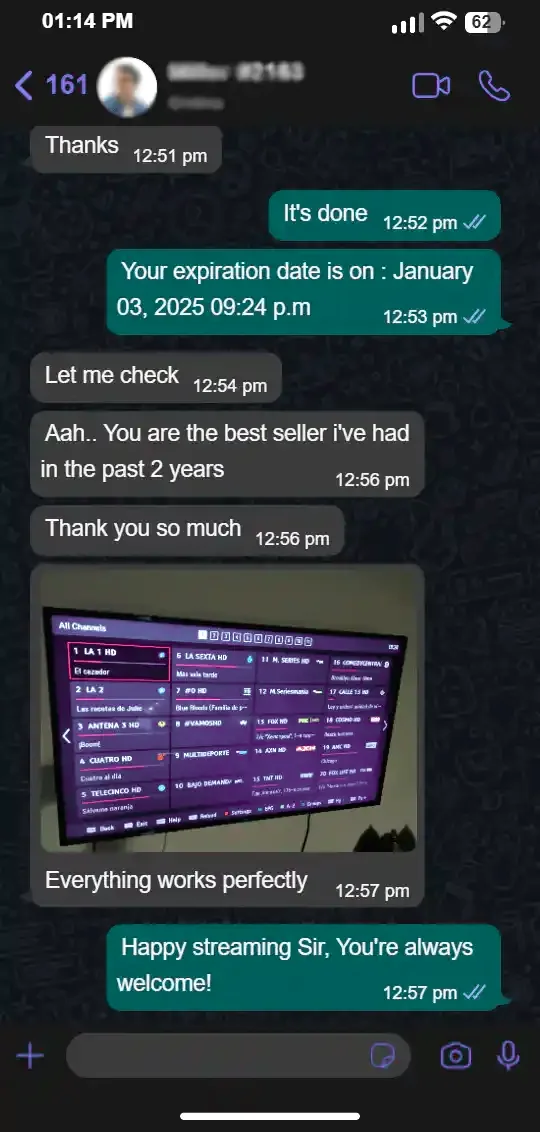 IPTV happy customer 6